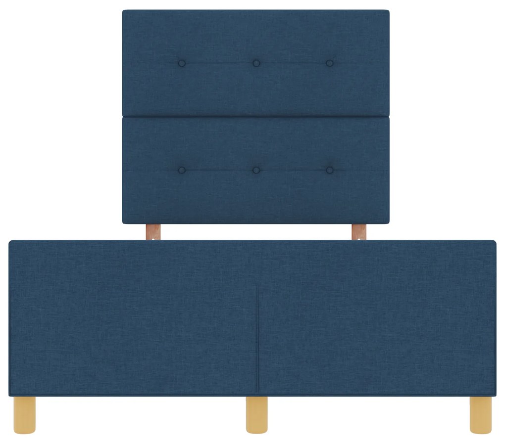 Cama vidaXL Azul 120x190 cm em Tecido