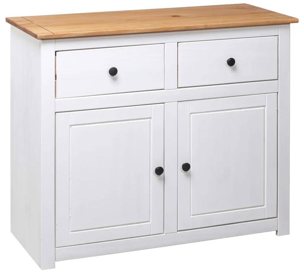 Aparador 93x40x80 cm pinho maciço Panama branco