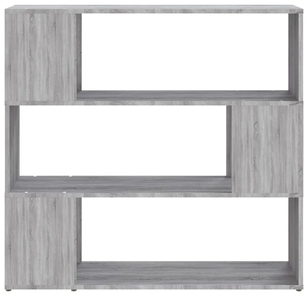Estante/divisória 100x24x94 cm cinzento sonoma