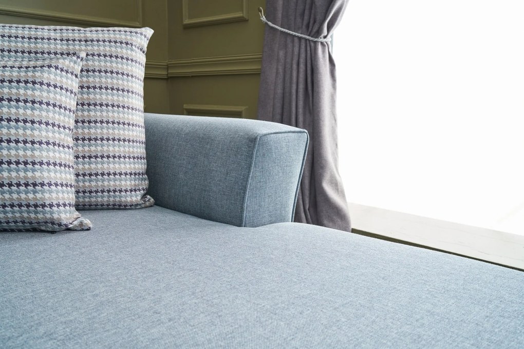 Sofá-Cama de Canto Eris – Azul – 300 x 78 x 202 cm