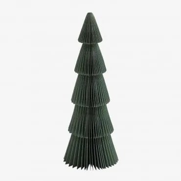 Pack de 3 Árvores de Natal em Papel Jesper Baía verde & ↑22.5 cm - Sklum