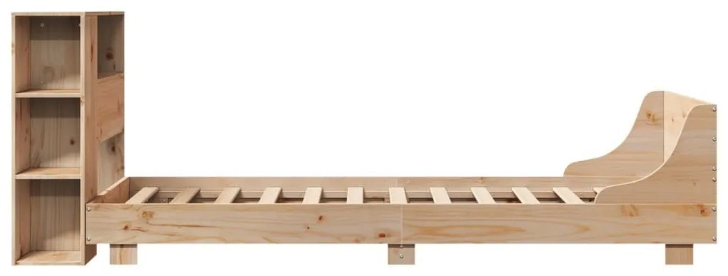 Cama sem colchão 100x200 cm madeira de pinho maciça