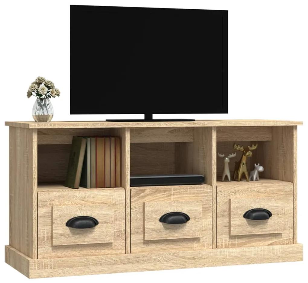 Móvel de TV 100x35x50 cm derivados de madeira carvalho sonoma
