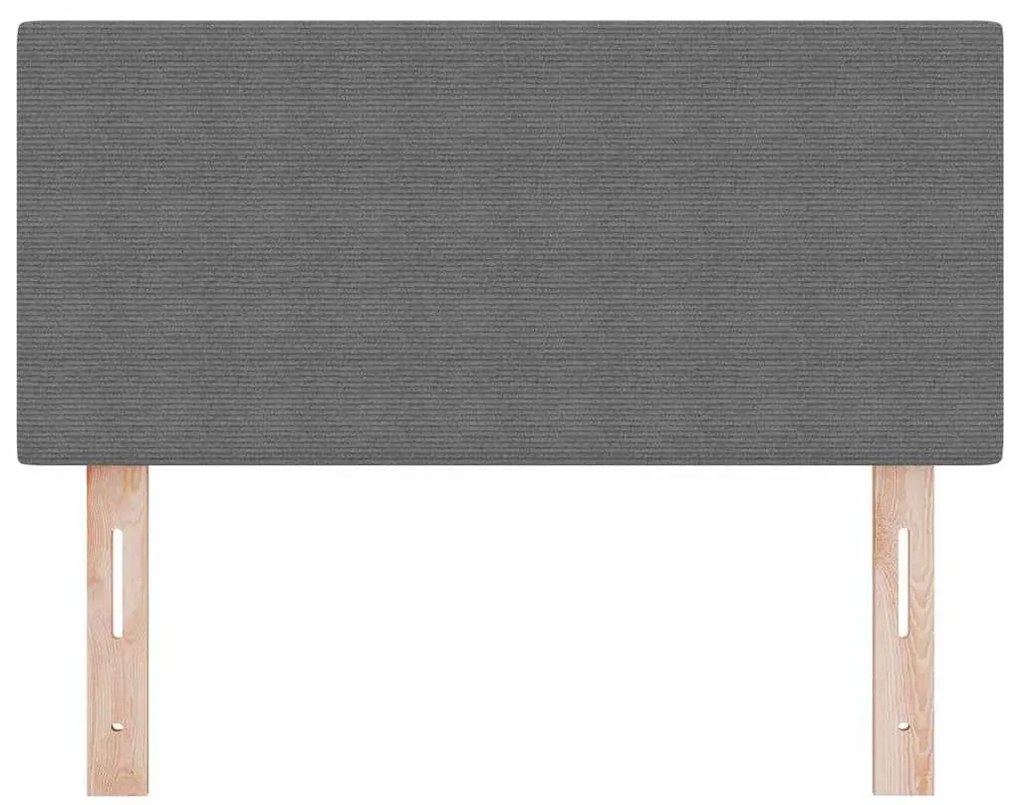 Cabeceira LED vidaXL Design Simples Cinza Claro 90 cm Tecido Almofadad