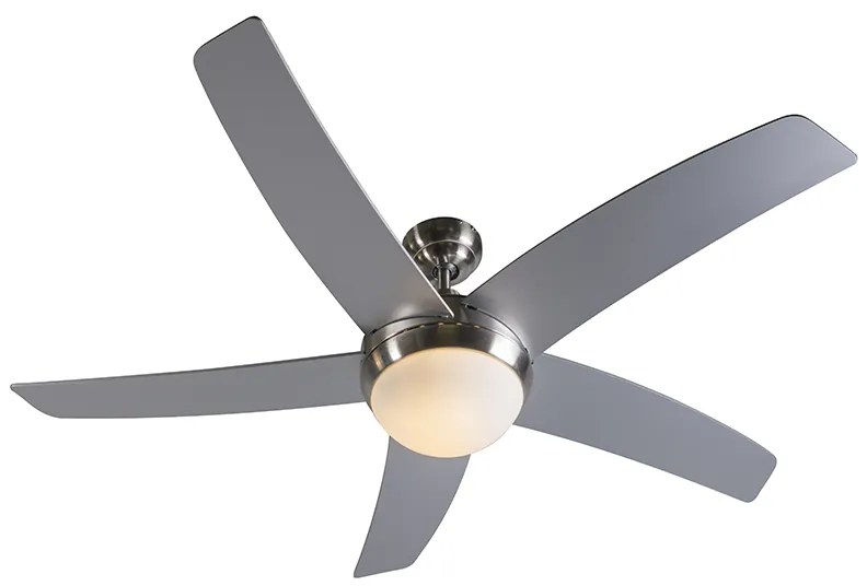 Ventilador de teto em aço com impressão de madeira preta 132cm com controle remoto - Cool