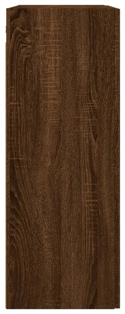 Armários de parede 2 pcs 69,5x34x90 cm carvalho castanho