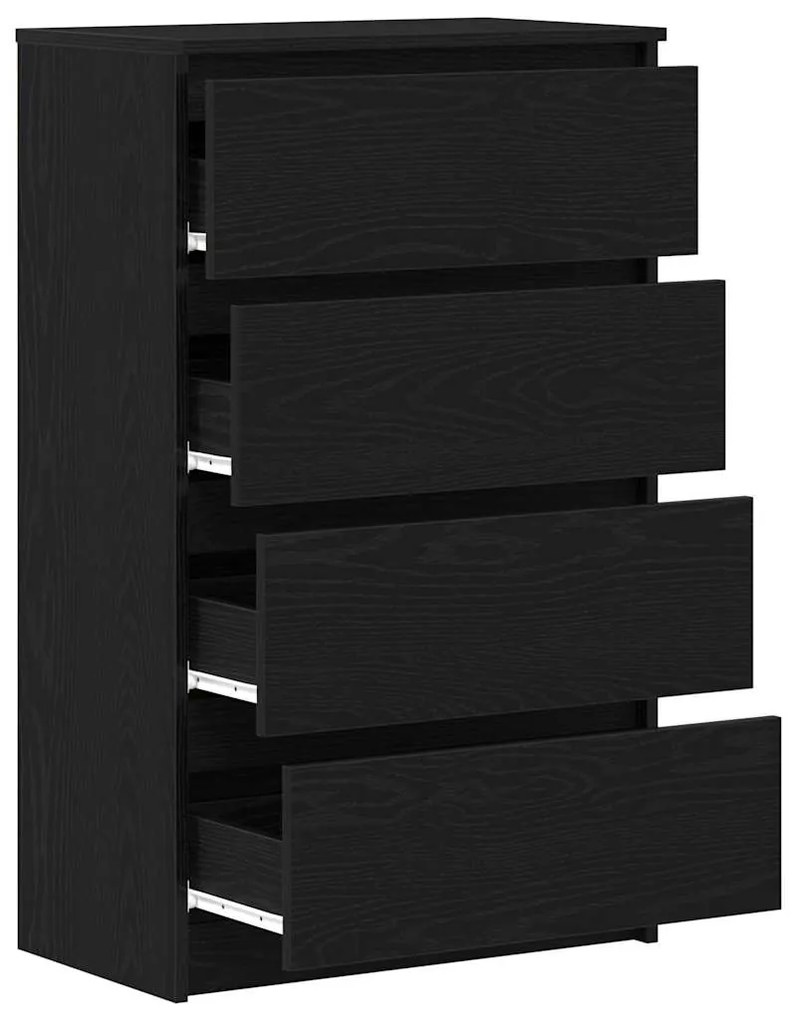 Aparador 60x35x98,5 cm derivados madeira cor carvalho preto