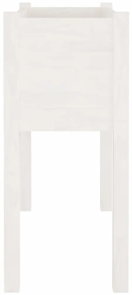 Vaso de jardim 70x31x70 cm madeira de pinho maciça branco