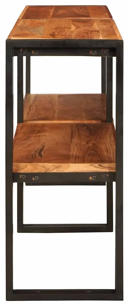 Mesa de Console 160x33x75 cm Acácia Bruta Maciça