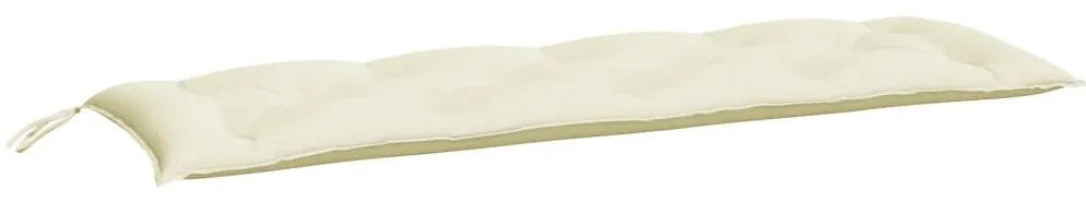Almofadões banco jardim 2 pcs tecido oxford branco nata