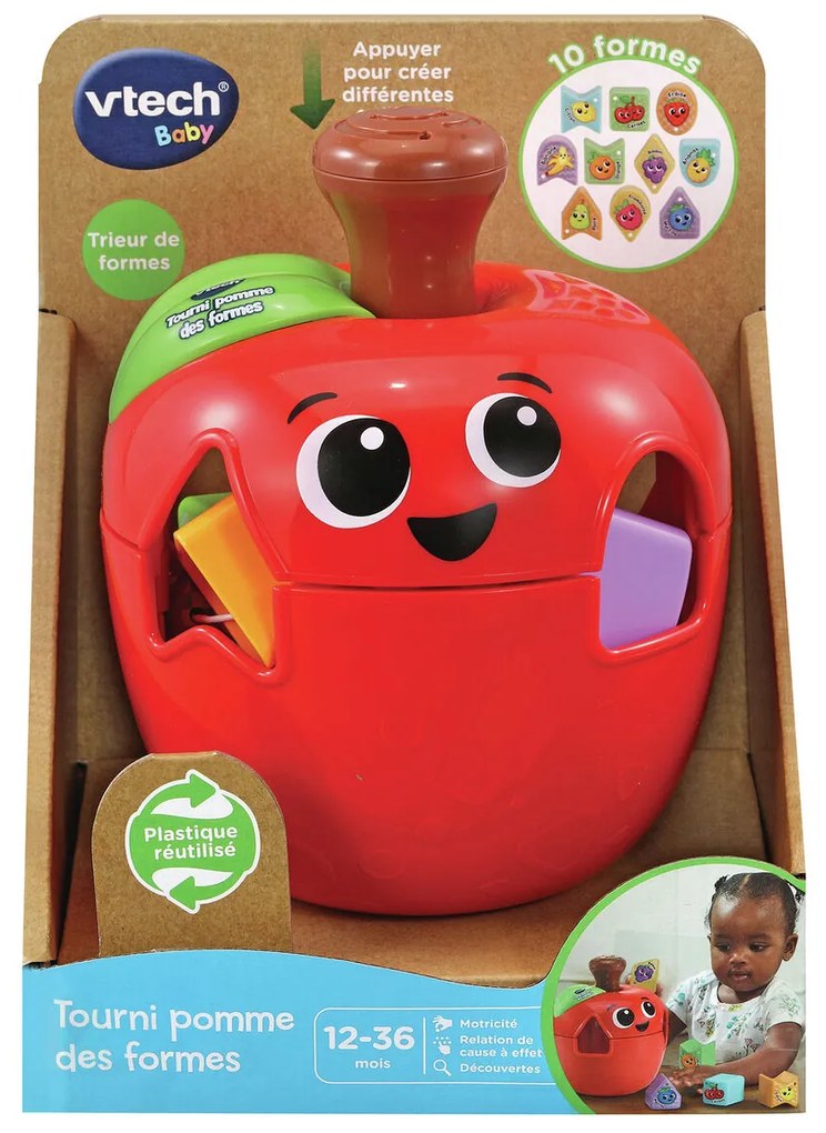 Brinquedo Interativo para Bebés Vtech Baby Tourni Pomme Des Formes