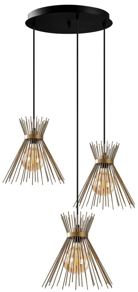 **** Chandelier Kirpi – Dourado – 63 x 63 cm
**