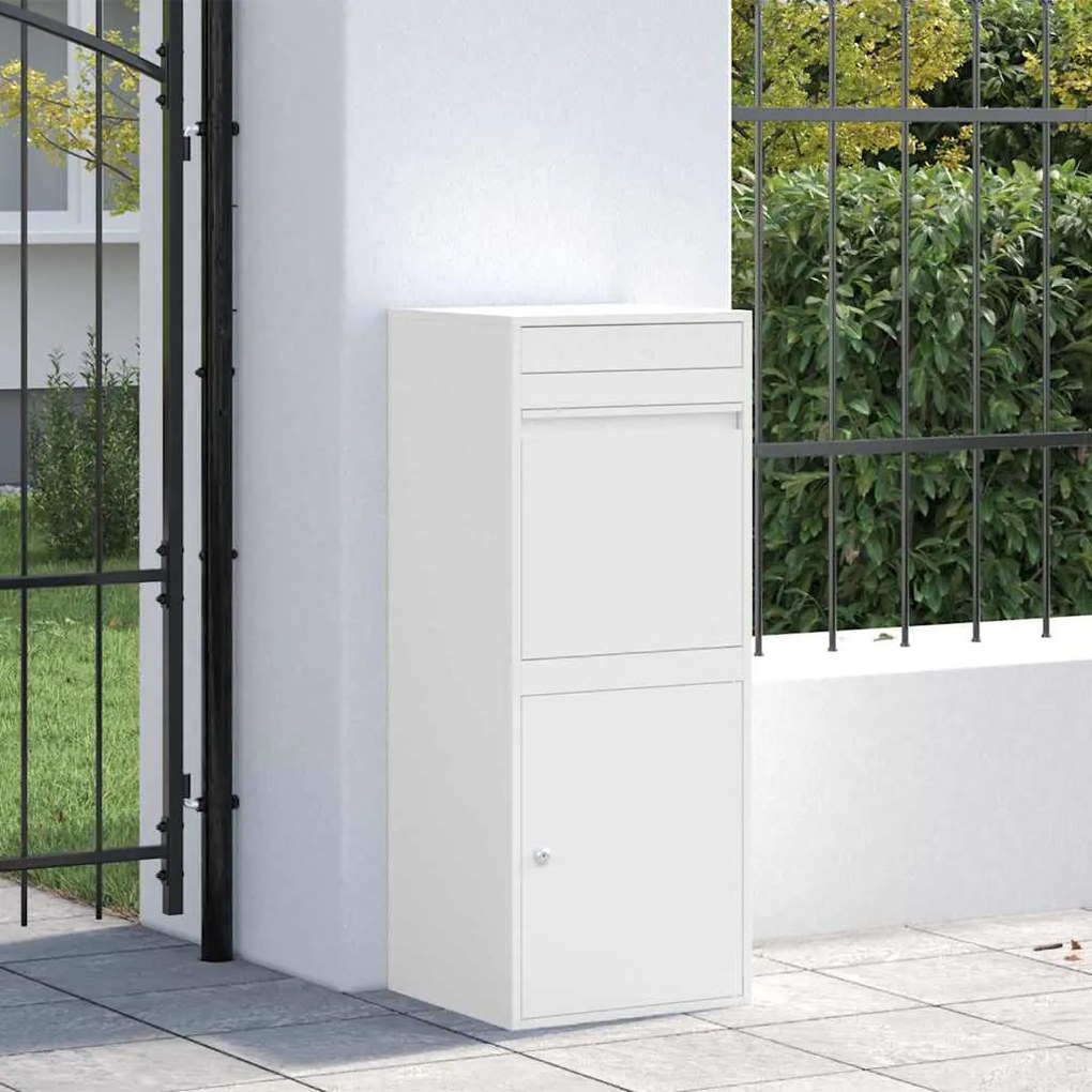 Caixa para entrega de pacotes Branco 41 x 38 x 103 cm Aço
