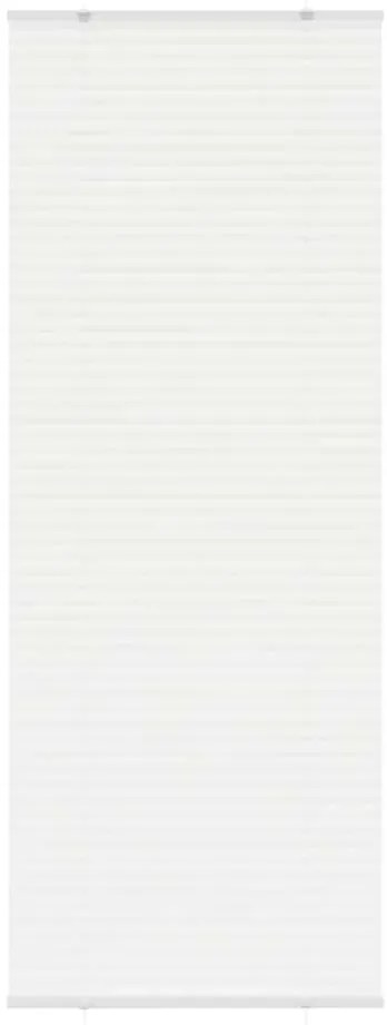 vidaXL Branco Plissada Cega 75x200 cm Largura Tecido 74,4 cm Poliéster