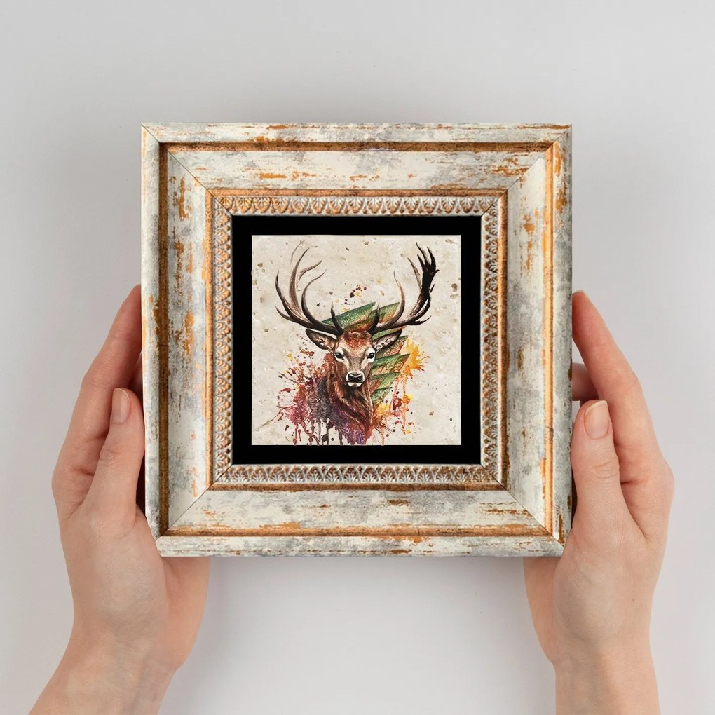 Quadro Decorativo emoldurado TC4750664 – Multicolor – 20 x 20 cm