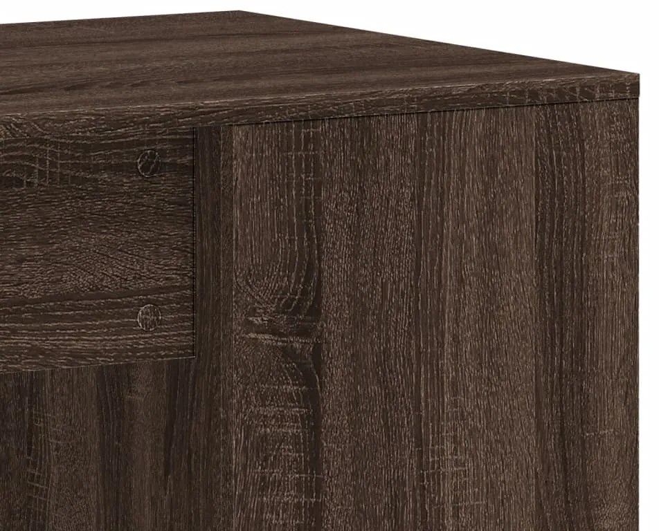 Secretária 102x50x75 cm derivados de madeira carvalho castanho
