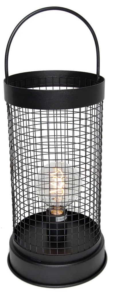 Candeeiro de mesa moderno cinza 52 cm - Horario