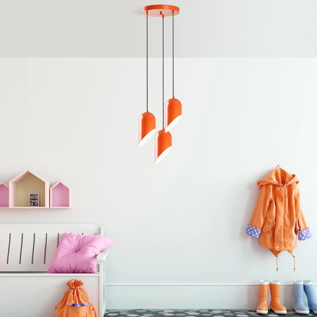 Chandelier Kesik – Laranja – Ø40 cm