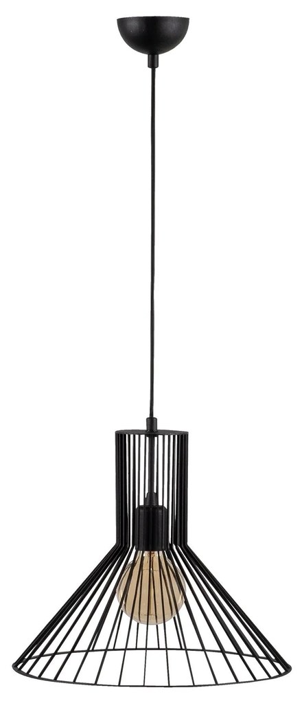 Candeeiro Fellini – Preto – Diâmetro 38 cm, Altura 128 cm
