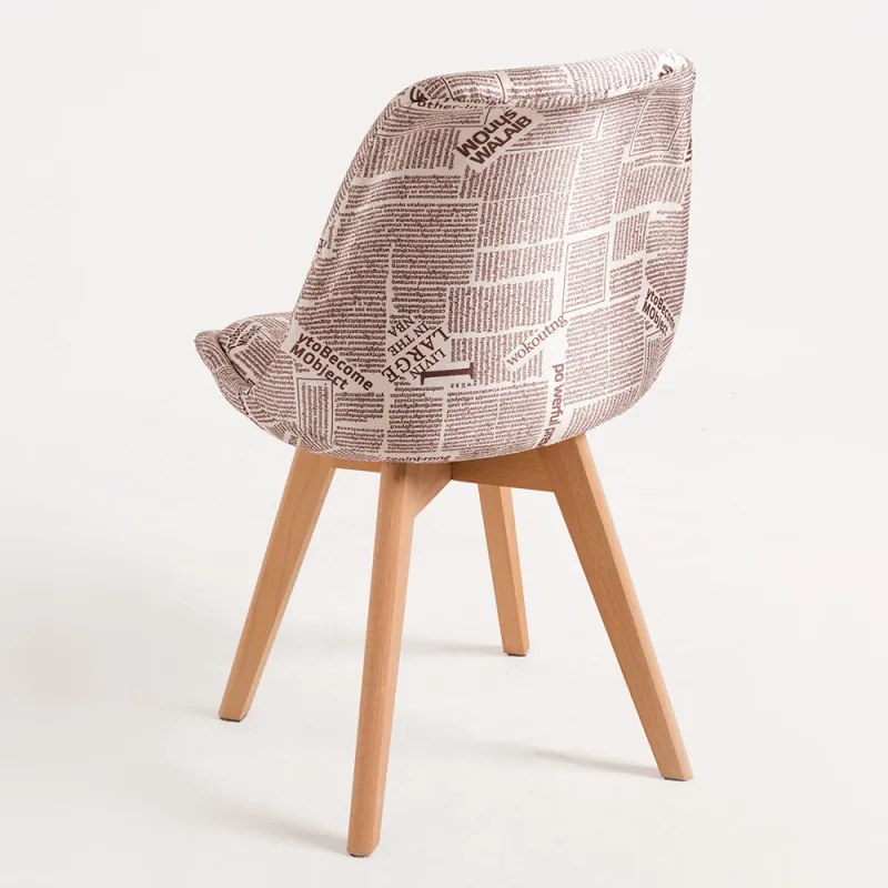 Pack 4 Cadeiras Synk Patchwork - Newspaper
