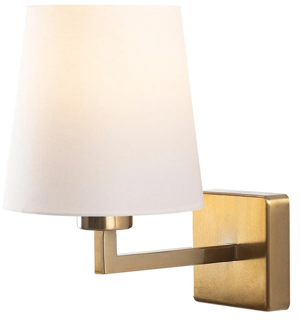 Candeeiro de Parede Profil – Branco Dourado – 18 x 24 cm