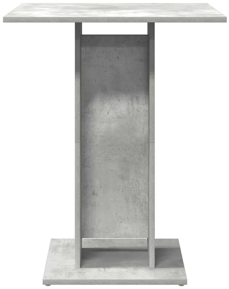 Mesa bistrô 60x60x75 cm derivados de madeira cinzento cimento