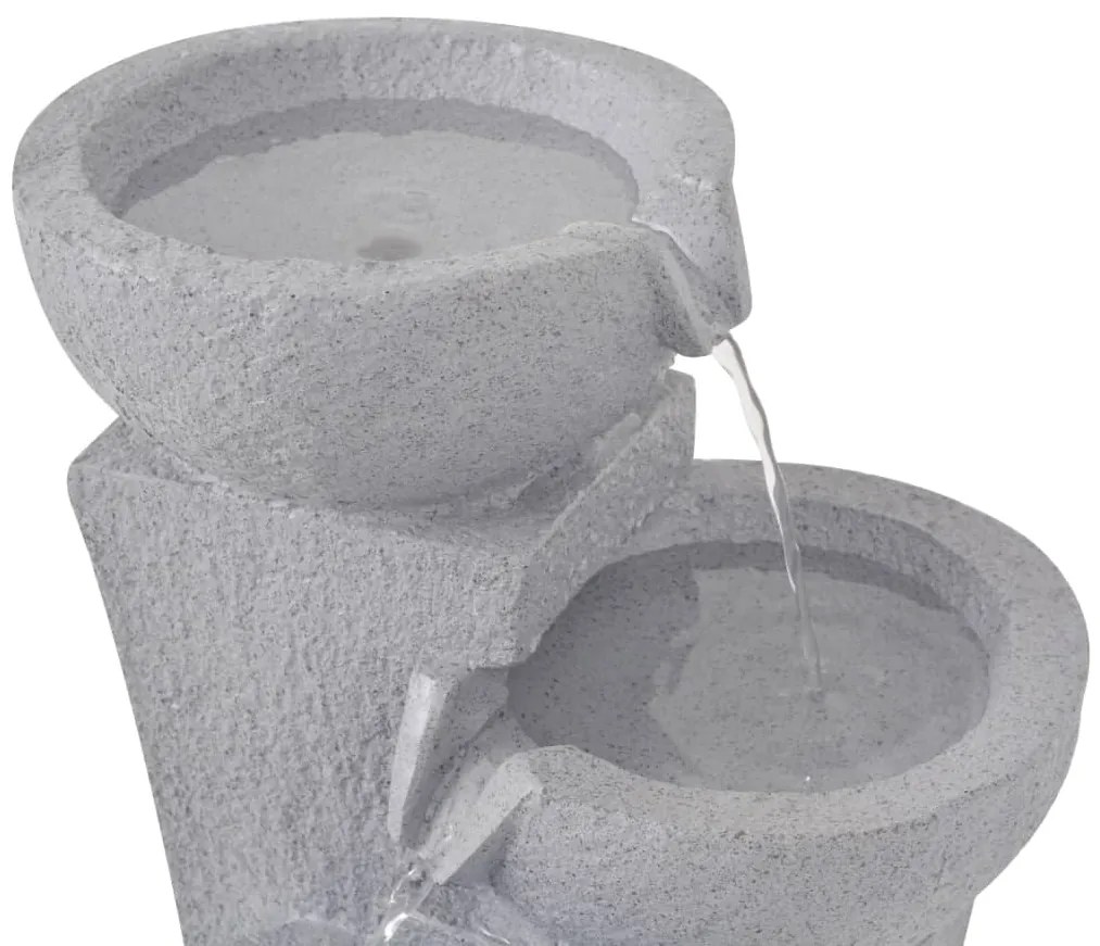 Fonte de interior com luz LED resina sintética