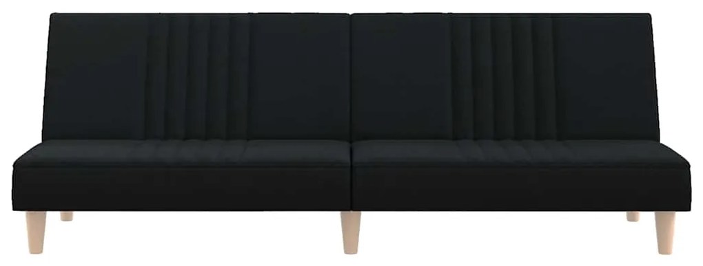 Sofá-cama tecido preto