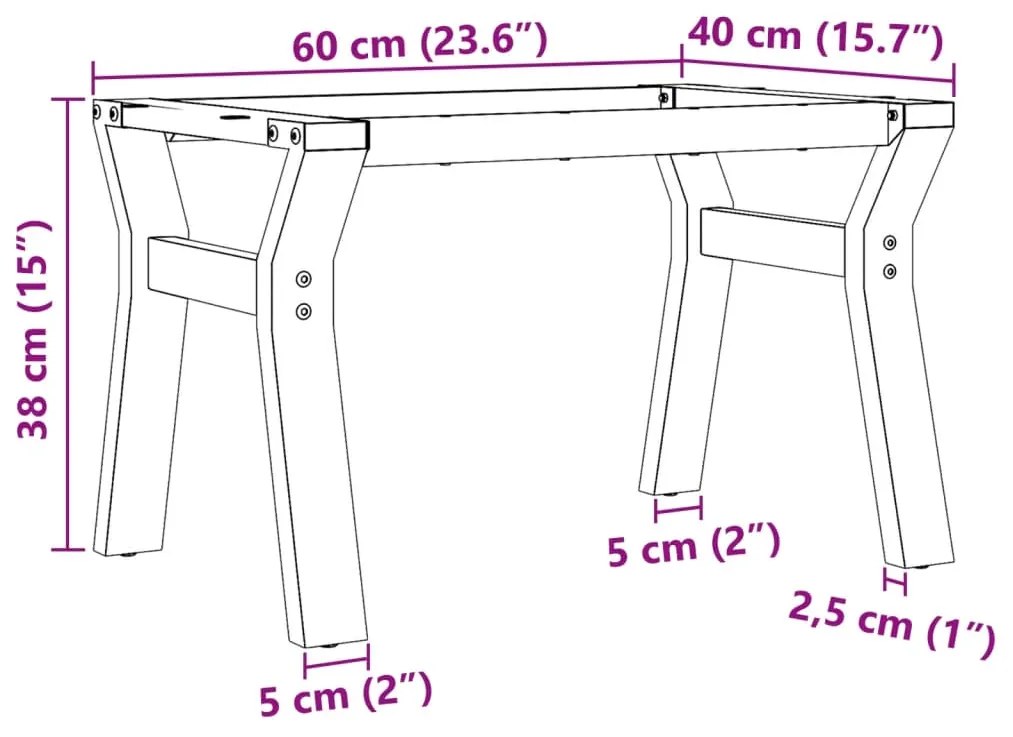 Pernas para mesa de centro estrutura em Y aço