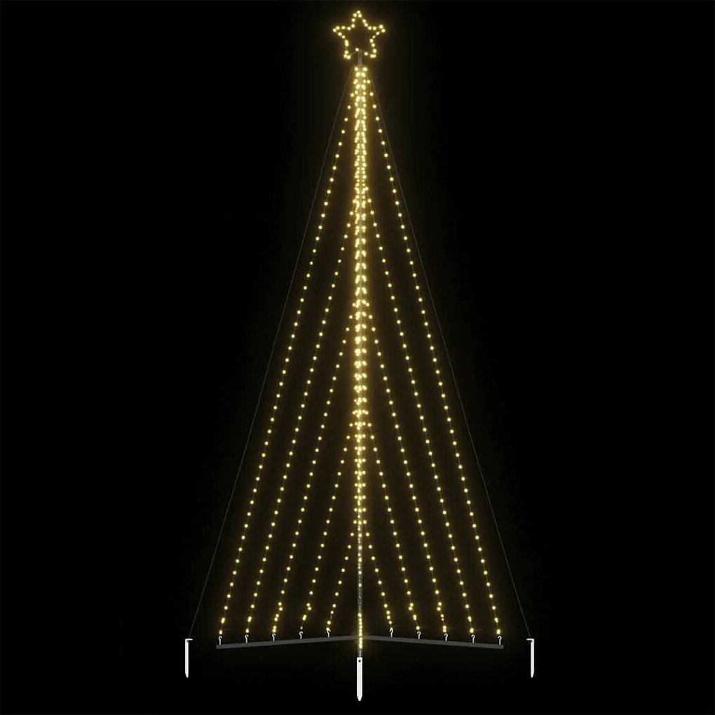 LED Árvore de Natal 570 LEDs Branco Quente 399 cm