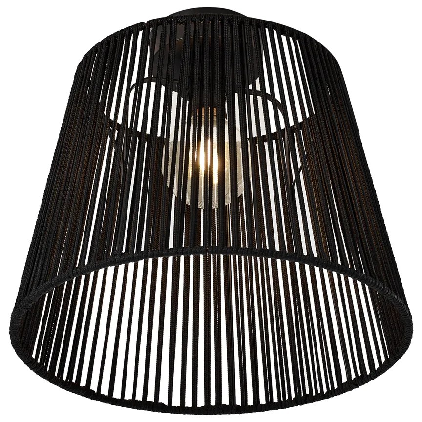 Plafon de exterior com corda preta IP54 - Jayla Japandi