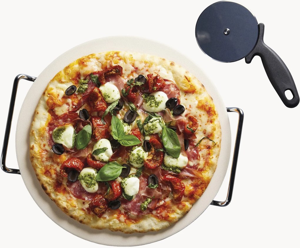 Conjunto de pedra para pizza World Of Flavours, conjunto de 3