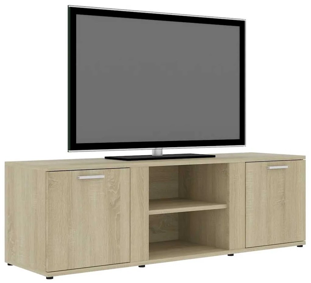 Móvel de TV 120x34x37 cm derivados de madeira carvalho sonoma