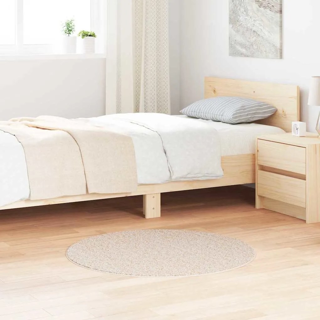 vidaXL Tapete Creme 90 x 90 cm Polipropileno