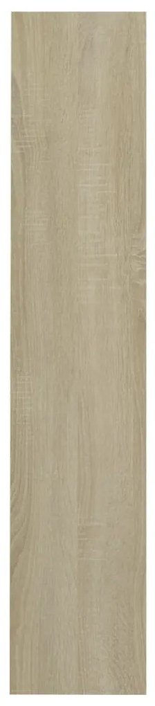 Sapateiras de parede 2 pcs 60x18x90 cm contrap. carvalho sonoma