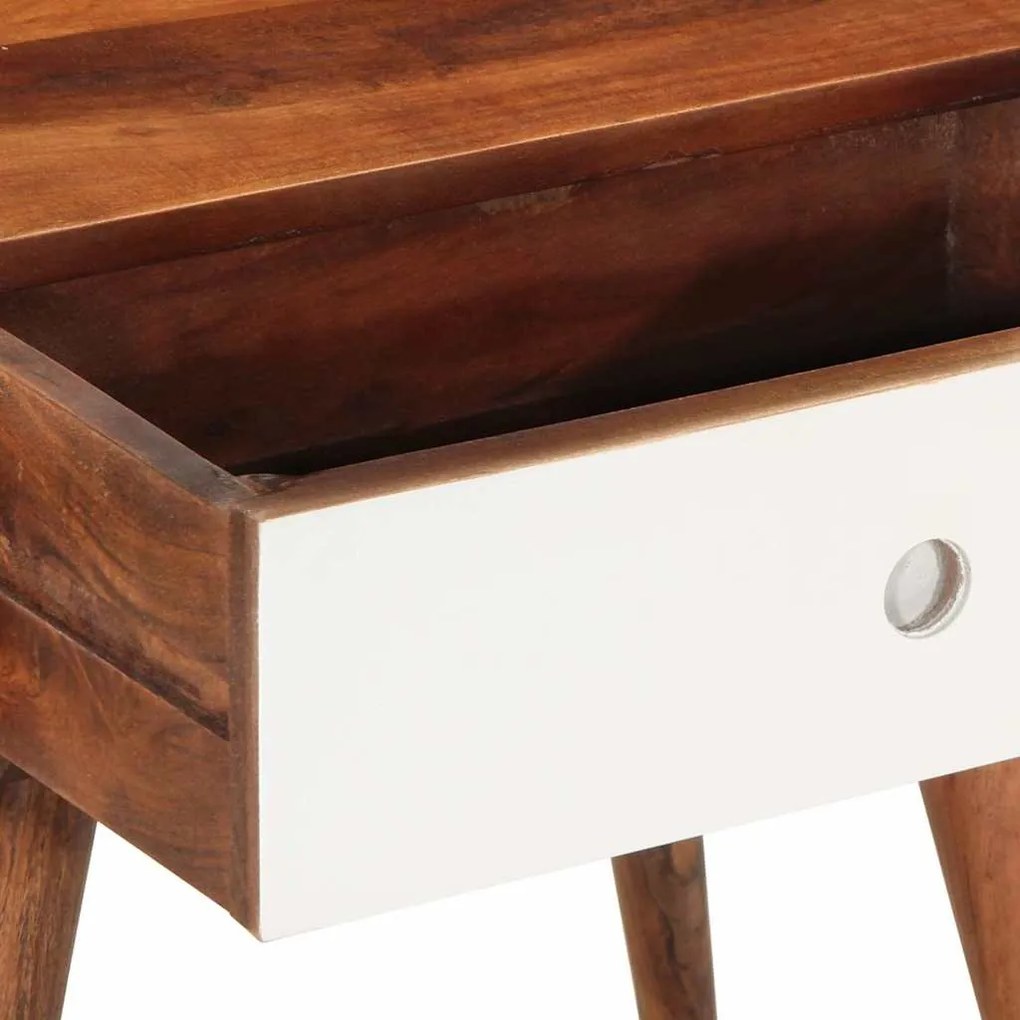 Mesa de apoio 45x30x45 cm madeira de acácia maciça