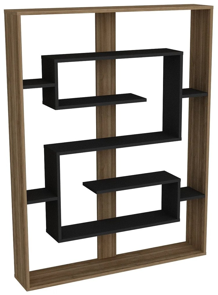 Estante Esteban – Nogueira Preta – 120x156x22 cm