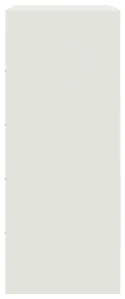 Aparador alto 67x39x95 cm aço branco
