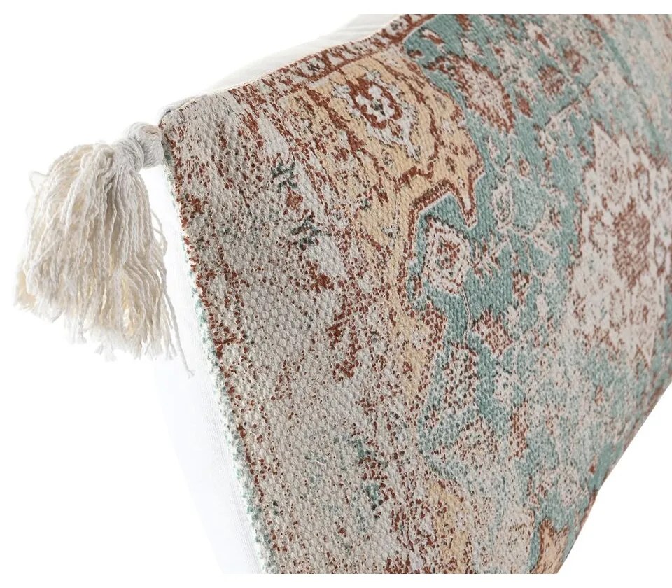 Almofada DKD Home Decor 60 x 10 x 30 cm Bege Azul Árabe Franjas