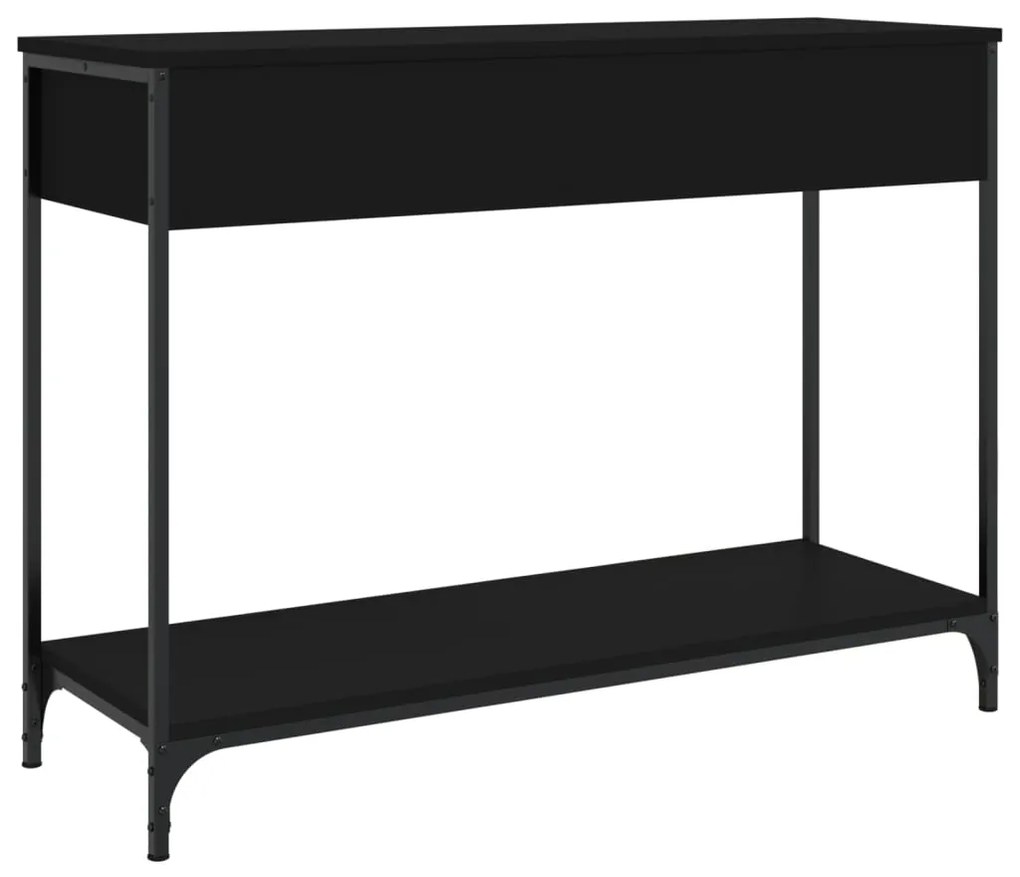 Mesa consola 100x34,5x75 cm derivados de madeira preto