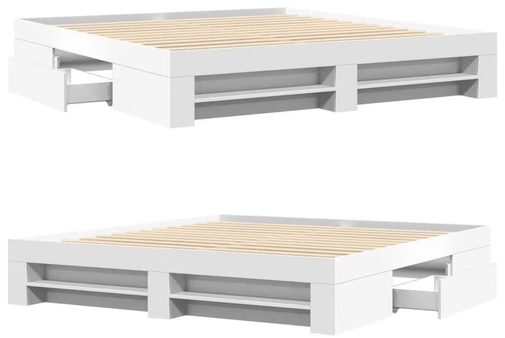 Estrutura de cama sem colchão 180x200 cm branco