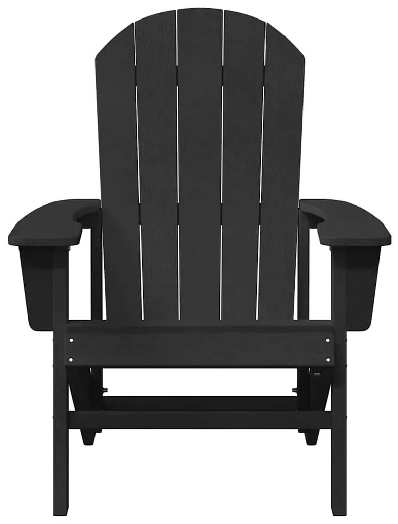 Cadeira Adirondack Preta 74x82x91 cm HDPE