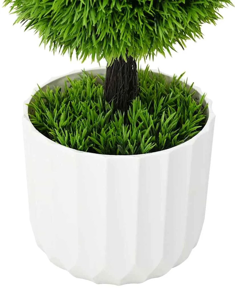 Planta Artificial Topiaria de Pinheiro da com Vaso 24x90 cm Verde