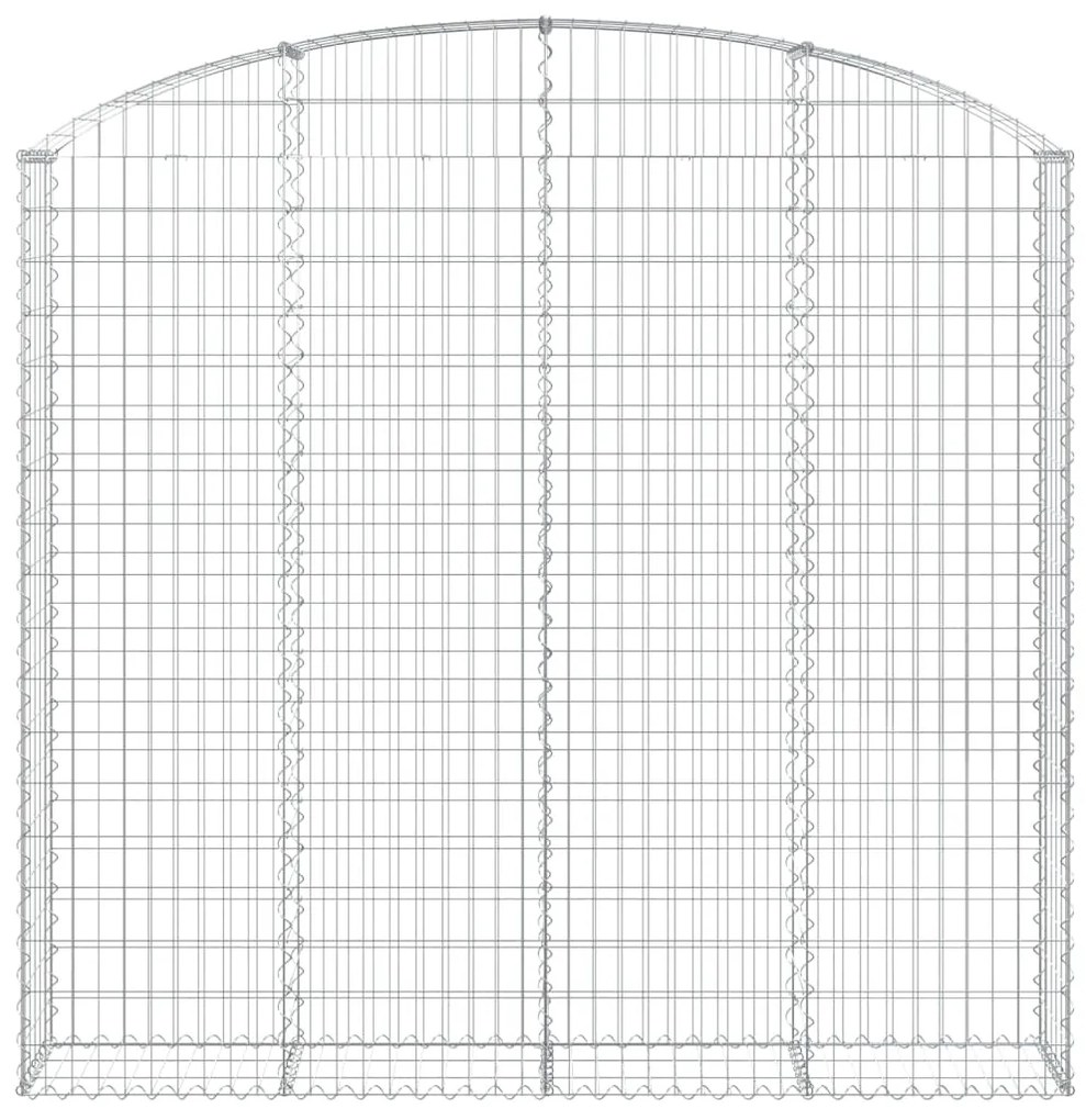 Cesto gabião arqueado 200x30x180/200 cm ferro galvanizado