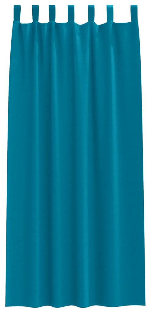 Cortinas opacas 2 pcs Turquesa 225 x 140 cm Poliéster