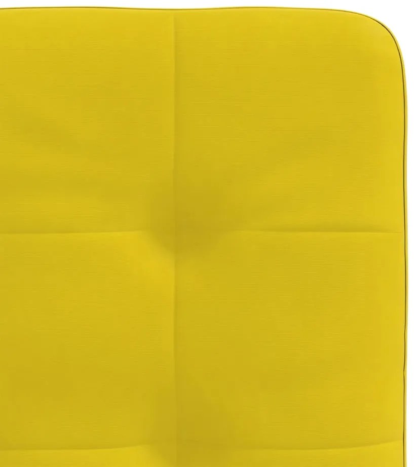 Cadeiras de jantar 2 pcs veludo amarelo