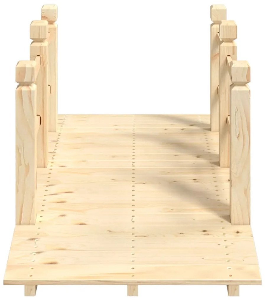 Ponte de jardim com corrimões 150x67x56 cm abeto maciço