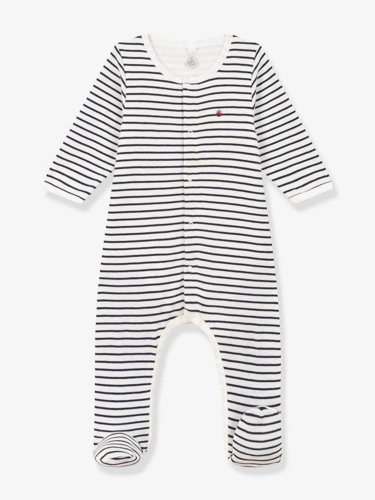 Agora -30%: Body-pijama, da Petit Bateau branco estampado