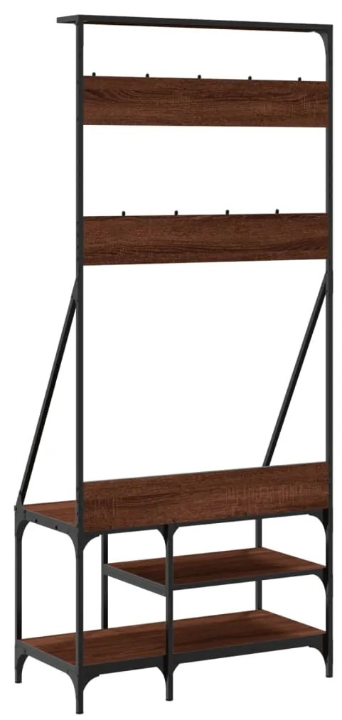 Conjunto de Entrada - Bengaleiro c/ arrumação calçado 80x40x184 cm car