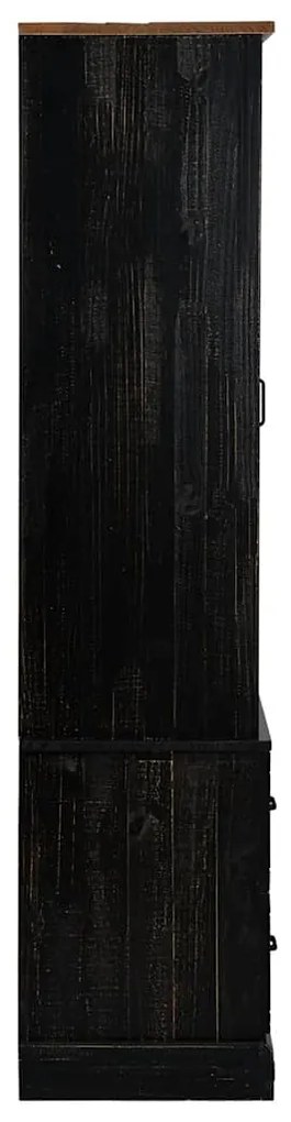 Adega HALDEN com Suporte para Vinhos e Porta Deslizante Pinho